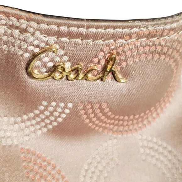 COACH Ashley Op Art Dotted Signature Hobo Shoulder Handbag F21920 Y2K VINTAGE - Picture 4 of 16